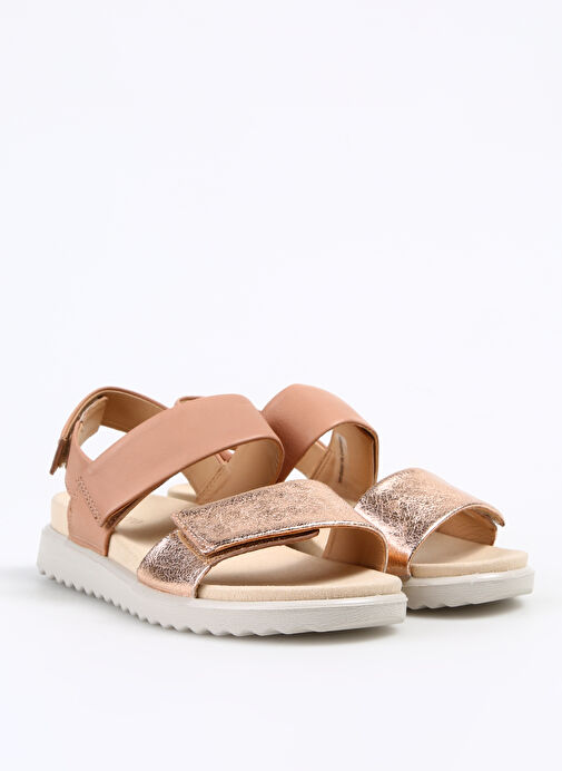 Legero Bej-Altın Kadın Deri Sandalet 2-000242-5580 - Görsel 3