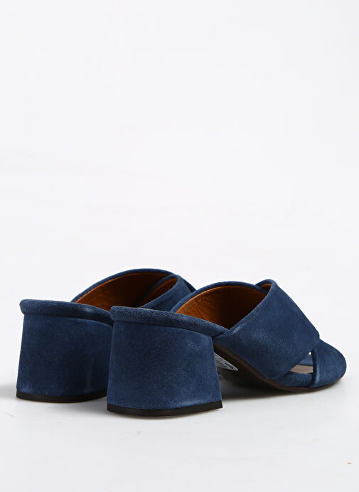 Yargıcı Lacivert Kadın Süet Terlik 24YKAY4596X - Görsel 4