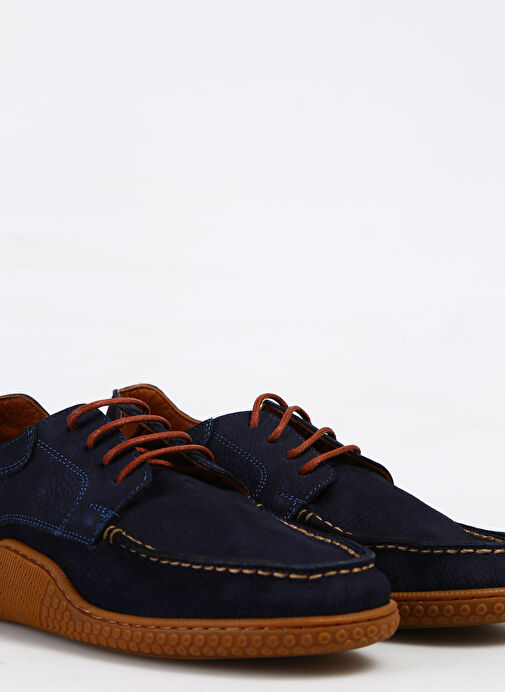 Hammer Jack Lacivert Erkek Deri Günlük Ayakkabı NEMILA - Görsel 6