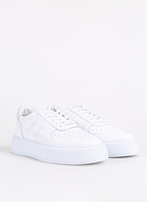 Hammer Jack Beyaz Erkek Deri Sneaker LEEDS - Görsel 3