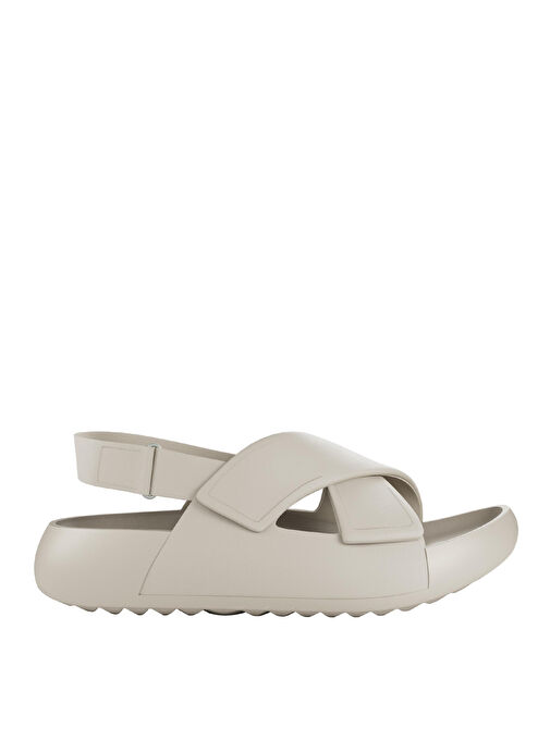 Ecco Bej Kadın Deri Sandalet 20665301378 - Görsel 2