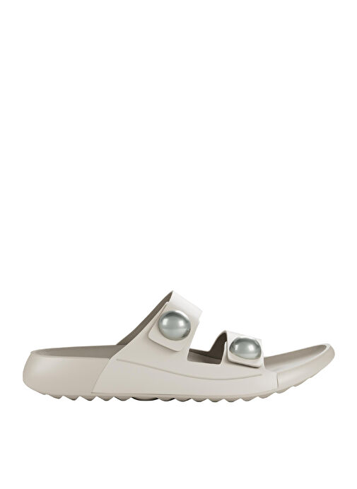 Ecco Bej Kadın Deri Terlik 20688301378 - Görsel 2