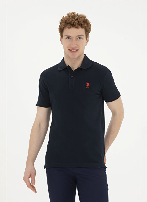 U.S. Polo Assn. Koyu Lacivert Erkek Slim Fit T-Shirt TP04IY024