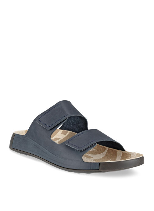 Ecco Mavi Erkek Nubuk Terlik COZMO MARINE UST - Görsel 3