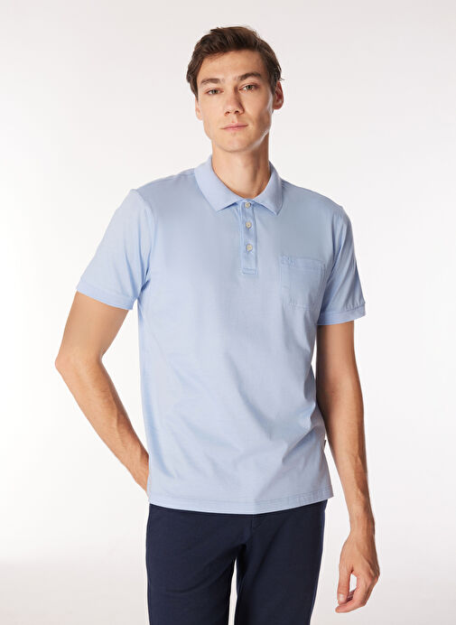 Beymen Business Açık Mavi Erkek Polo T-Shirt 4BX482420007