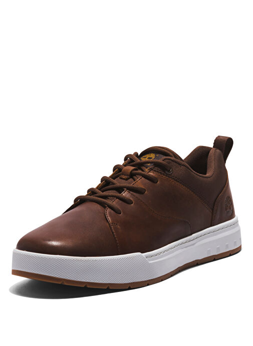 Timberland Maple Grove Kahve Deri Erkek Sneaker - Görsel 3