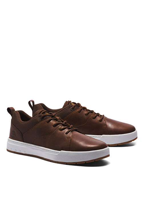 Timberland Maple Grove Kahve Deri Erkek Sneaker - Görsel 4