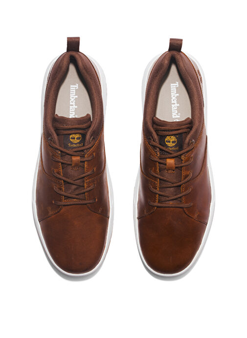 Timberland Maple Grove Kahve Deri Erkek Sneaker - Görsel 5