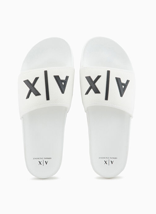 Armani Exchange Beyaz-Siyah Erkek Plaj Terliği XUP001 - Görsel 3