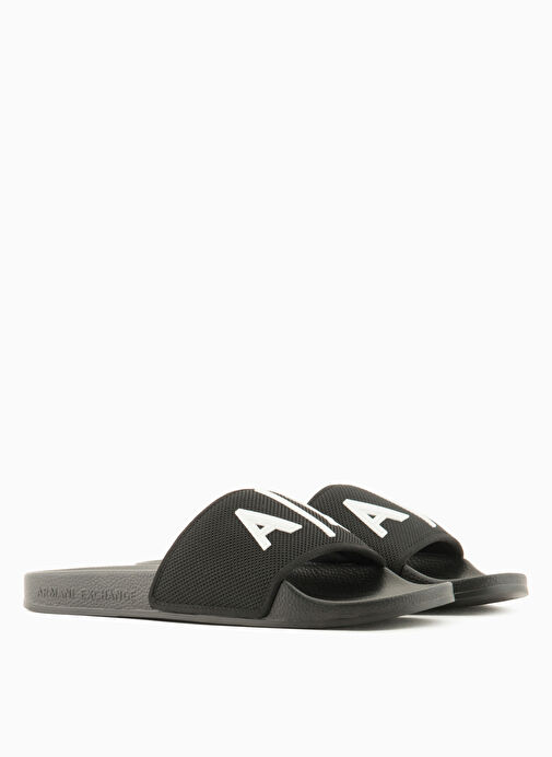 Armani Exchange Siyah-Beyaz Erkek Plaj Terliği XUP001 - Görsel 3