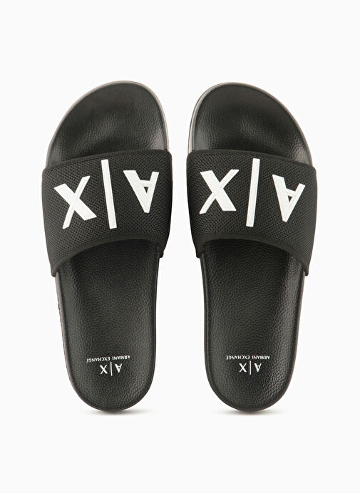 Armani Exchange Siyah-Beyaz Erkek Plaj Terliği XUP001 - Görsel 4