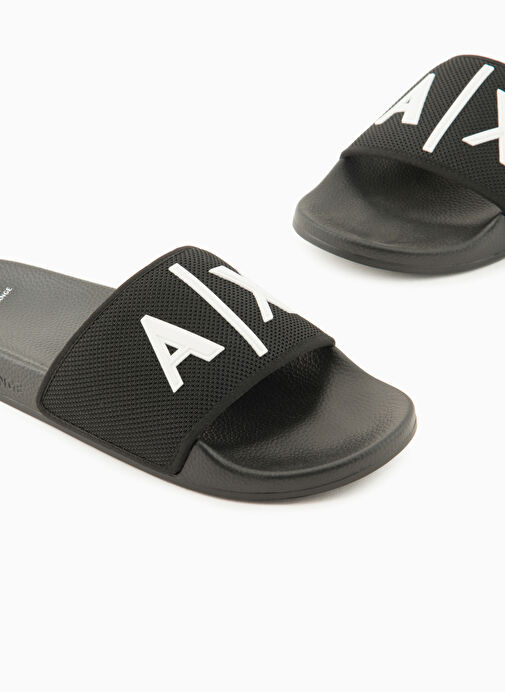 Armani Exchange Siyah-Beyaz Erkek Plaj Terliği XUP001 - Görsel 5