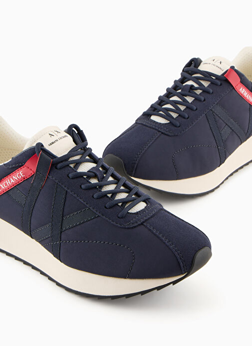 Armani Exchange Lacivert-Kırmızı Erkek Sneaker XUX150 - Görsel 3