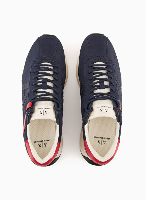 Armani Exchange Lacivert-Kırmızı Erkek Sneaker XUX150 - Görsel 4