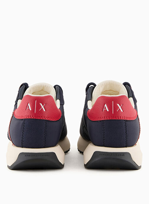 Armani Exchange Lacivert-Kırmızı Erkek Sneaker XUX150 - Görsel 5