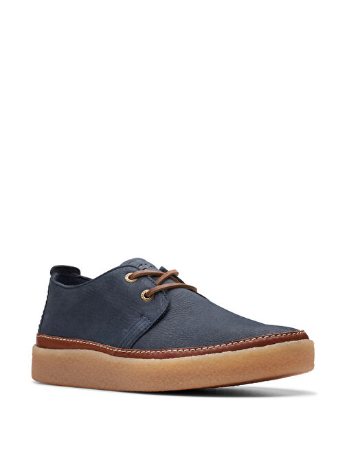 Clarks Nubuk Lacivert Erkek Günlük Ayakkabı Clarkwood Low - Görsel 4