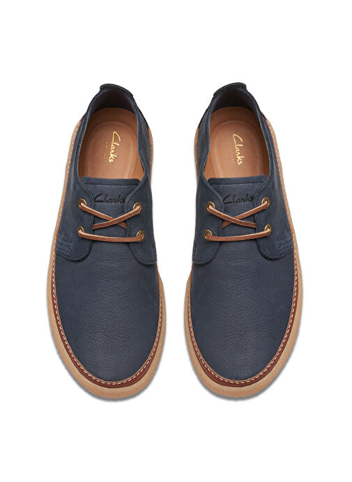 Clarks Nubuk Lacivert Erkek Günlük Ayakkabı Clarkwood Low - Görsel 6