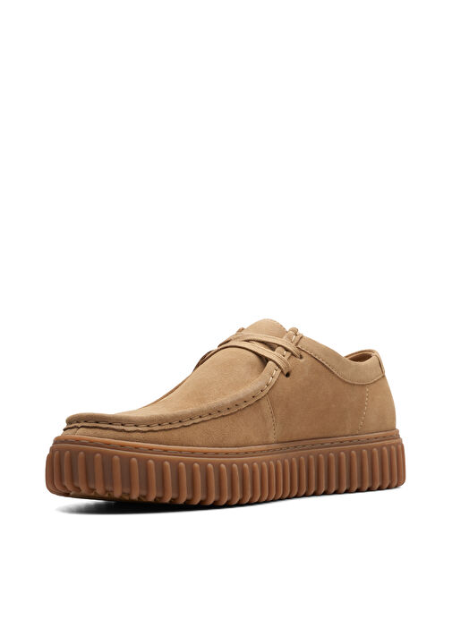 Clarks Koyu Kum Erkek Süet Günlük Ayakkabı Torhill Lo - Görsel 5