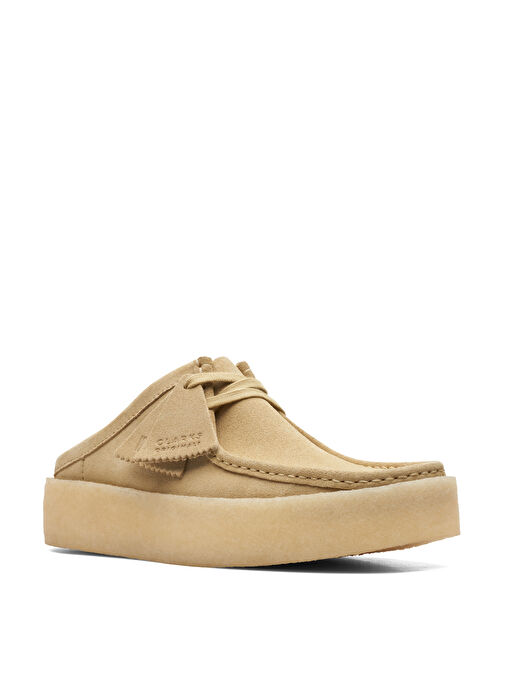 Clarks Bej Erkek Süet Terlik WallabeeCup Lo - Görsel 4