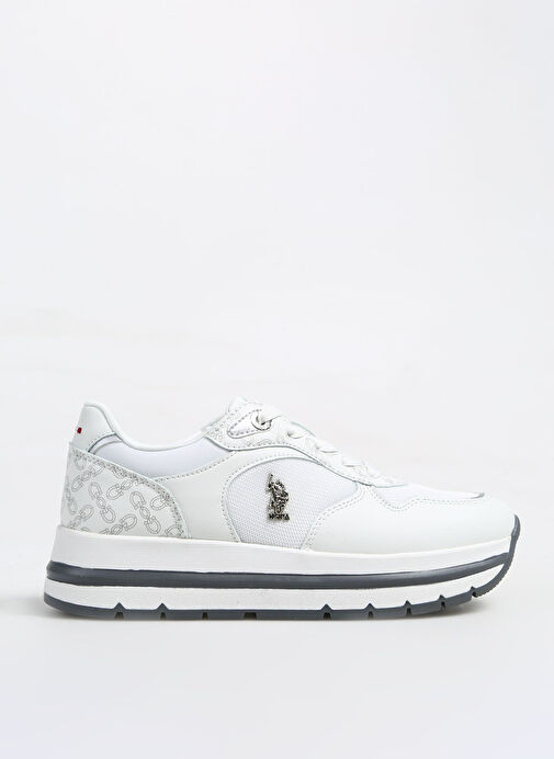 U.S. Polo Assn. Beyaz Kadın Sneaker A10153262312010 - Görsel 2