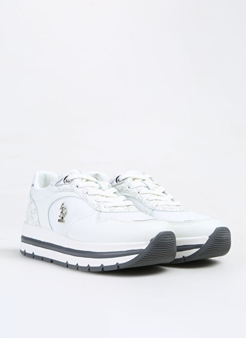 U.S. Polo Assn. Beyaz Kadın Sneaker A10153262312010 - Görsel 3