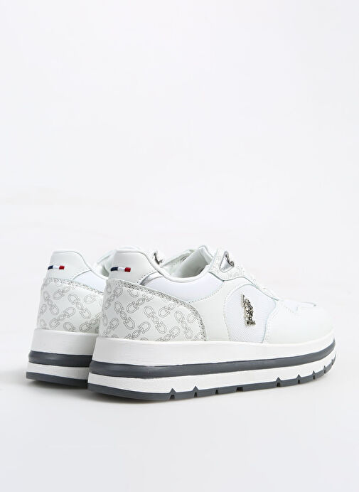 U.S. Polo Assn. Beyaz Kadın Sneaker A10153262312010 - Görsel 4