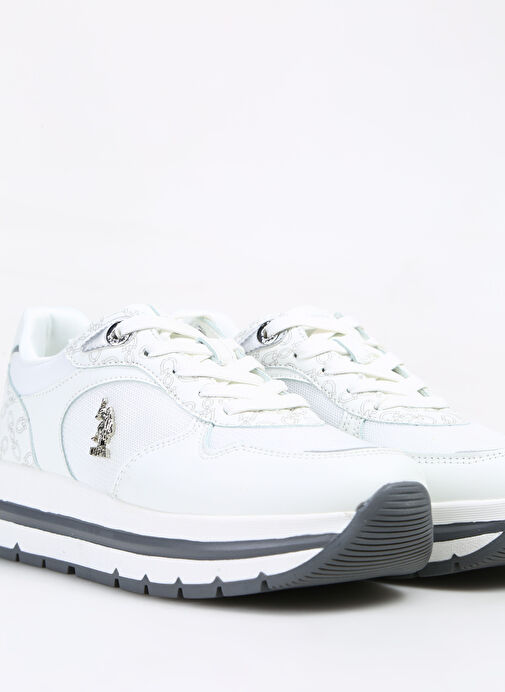 U.S. Polo Assn. Beyaz Kadın Sneaker A10153262312010 - Görsel 6