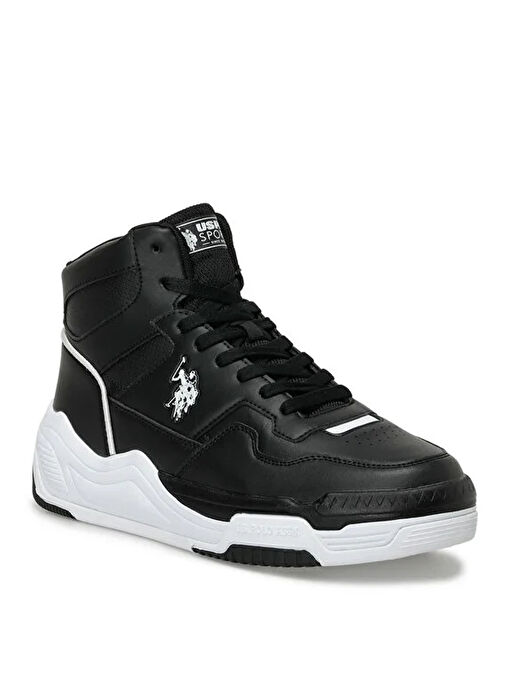 U.s. Polo Assn. U.S. Polo Assn. Siyah-Beyaz Erkek Sneaker MILOW HI 4FX | Boyner Siyah - 4. görsel
