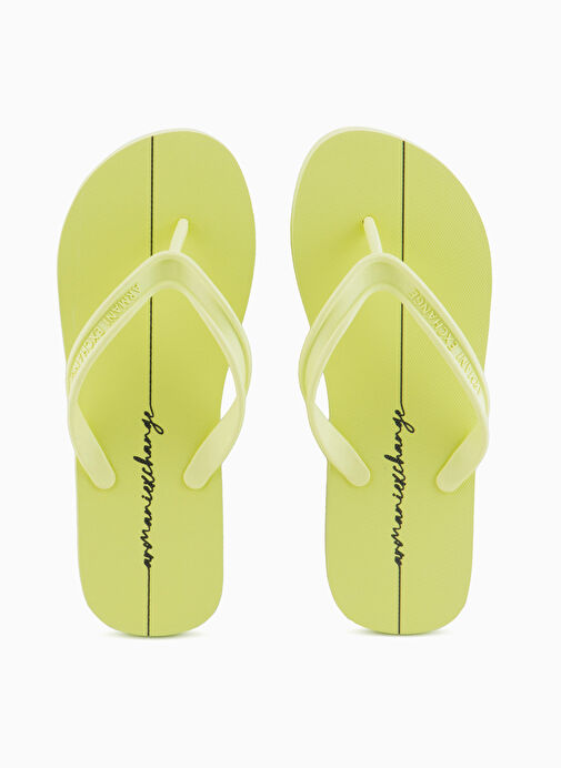 Armani Exchange Yeşil Kadın Plaj Terliği XDQ010XV700T815 - Görsel 4