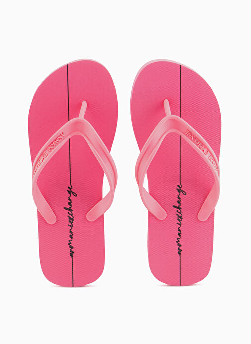 Armani Exchange Pembe Kadın Plaj Terliği XDQ010XV700T816 - Görsel 4