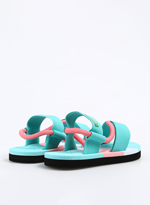 Benetton Su Yeşili-Pembe Kadın Sandalet BNI-10214 - Görsel 4