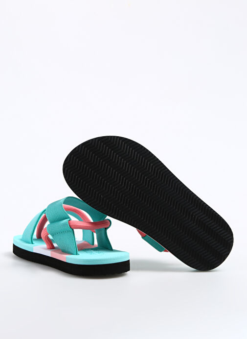 Benetton Su Yeşili-Pembe Kadın Sandalet BNI-10214 - Görsel 5