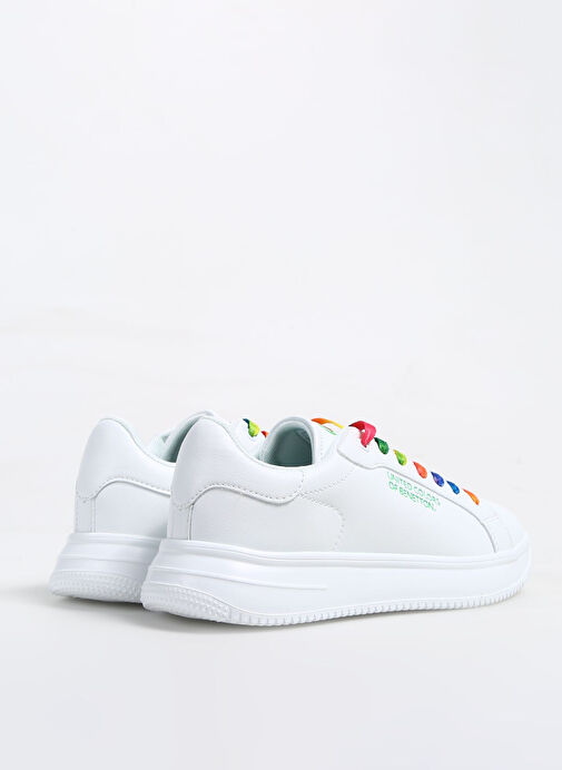 United Colors Of Benetton United Colors Of Benetton Benetton Beyaz Kadın Sneaker BNI-10061 | Boyner Beyaz - 4. görsel