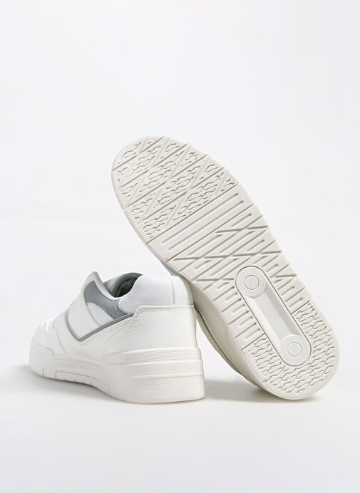Benetton Beyaz-Gri Kadın Sneaker BNI-10081 - Görsel 5