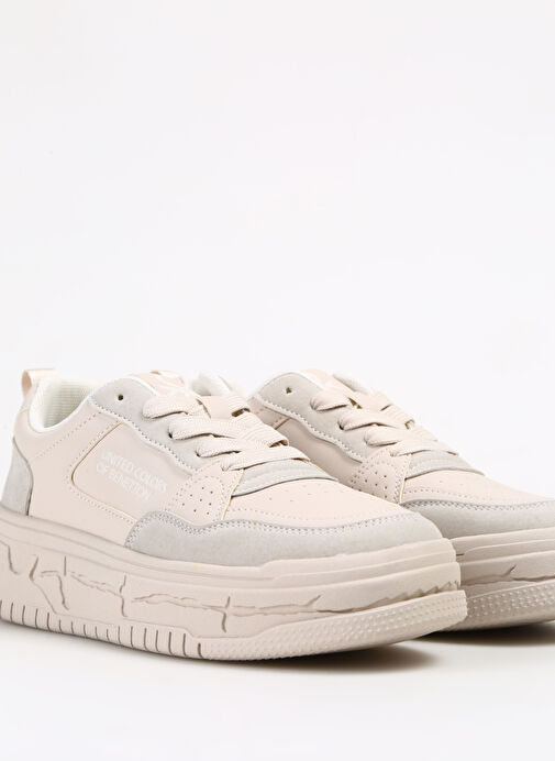Benetton Bej Kadın Sneaker BNI-10281 - Görsel 6