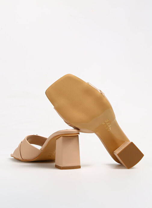 Pierre Cardin Bej Kadın Topuklu Sandalet PC-53123 - Görsel 5