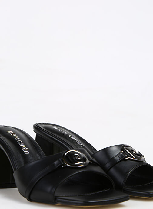 Pierre Cardin Siyah Kadın Topuklu Sandalet PC-53123 - Görsel 6