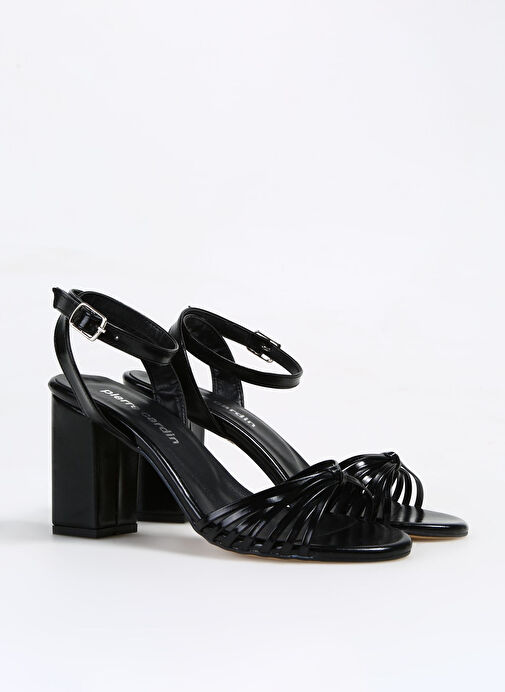 Pierre Cardin Siyah Kadın Topuklu Ayakkabı PC-53057 - Görsel 3