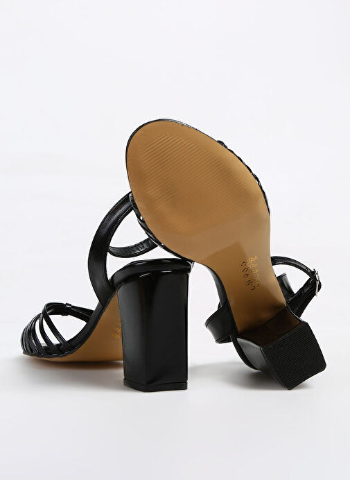 Pierre Cardin Siyah Kadın Topuklu Ayakkabı PC-53057 - Görsel 5