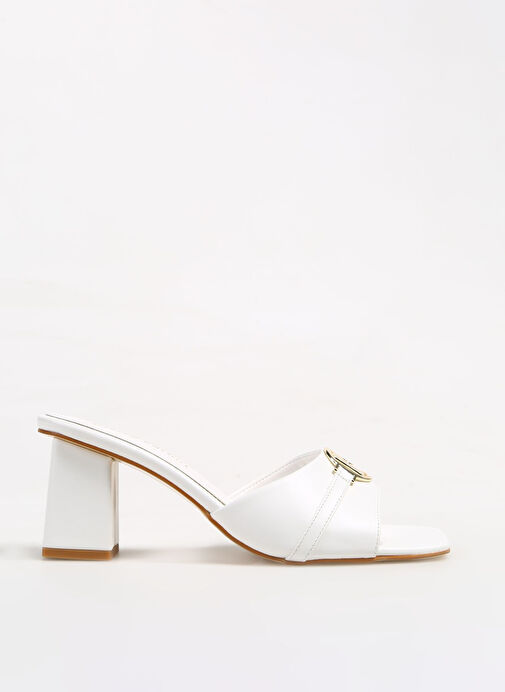 Pierre Cardin Beyaz Kadın Topuklu Sandalet PC-53123 - Görsel 2