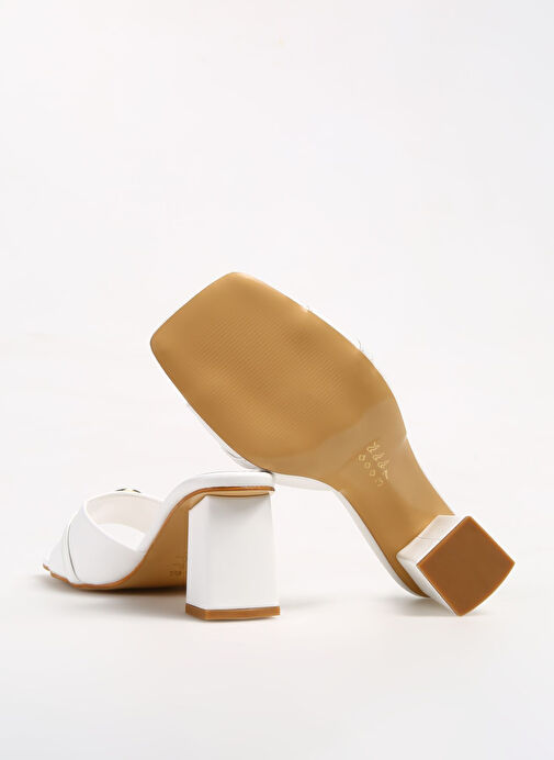 Pierre Cardin Beyaz Kadın Topuklu Sandalet PC-53123 - Görsel 5