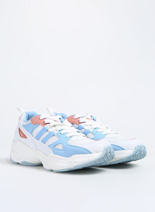 Hammer Jack Beyaz-Mavi Kadın Sneaker RİO G SPOR AYAKKABI - Görsel 3
