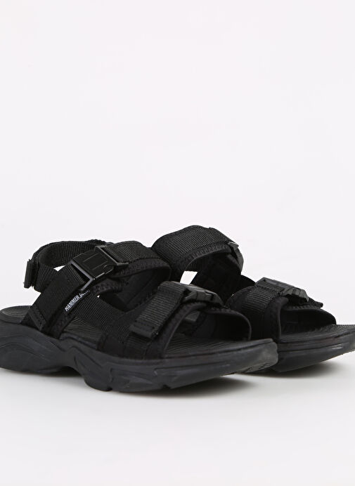 Hammer Jack Siyah Kadın Deri Sandalet LADIS Z SANDALET - Görsel 6