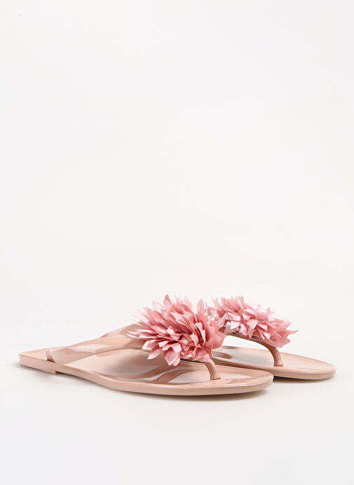 F By Fabrika Pudra Kadın Plaj Terliği PUPPIES - Görsel 3