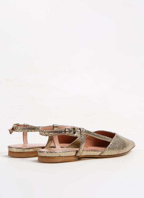 Divarese Altın Kadın Deri Babet 3277-4SS - Görsel 4