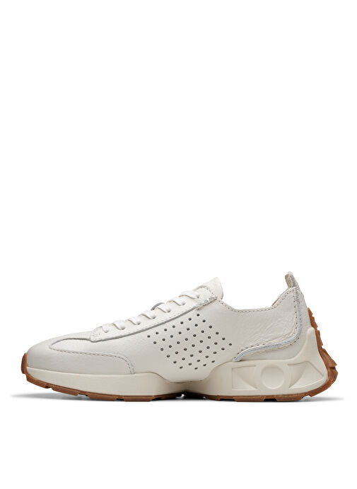 Clarks Beyaz Kadın Deri Sneaker 26176397 - Görsel 3