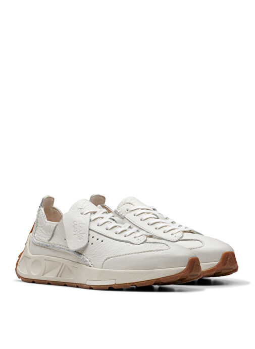 Clarks Beyaz Kadın Deri Sneaker 26176397 - Görsel 5