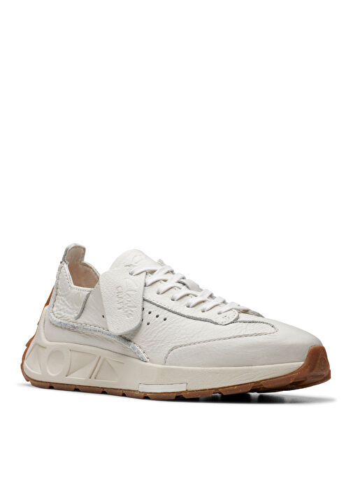 Clarks Beyaz Kadın Deri Sneaker 26176397 - Görsel 8