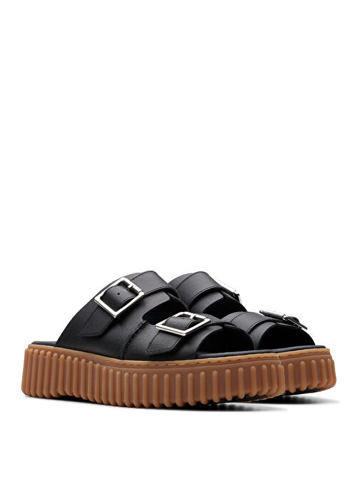 Clarks Siyah Kadın Deri Terlik 26176428 - Görsel 5