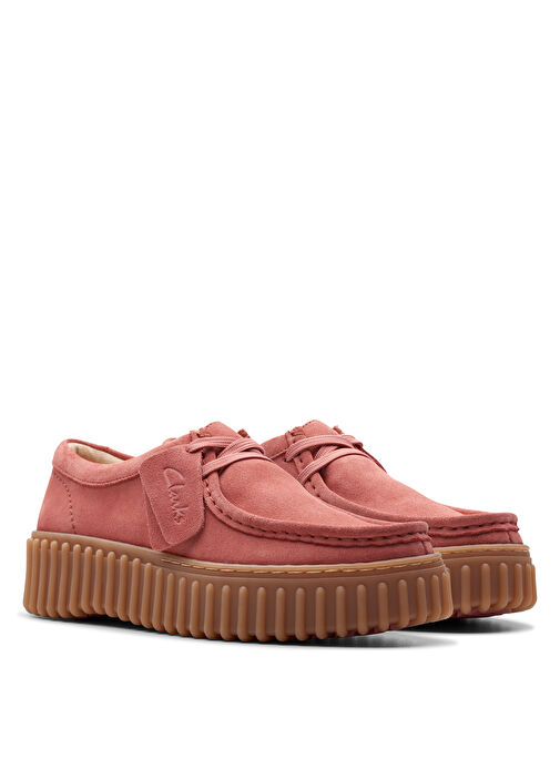 Clarks Gül Kurusu Kadın Süet Düz Ayakkabı 26176356 - Görsel 5